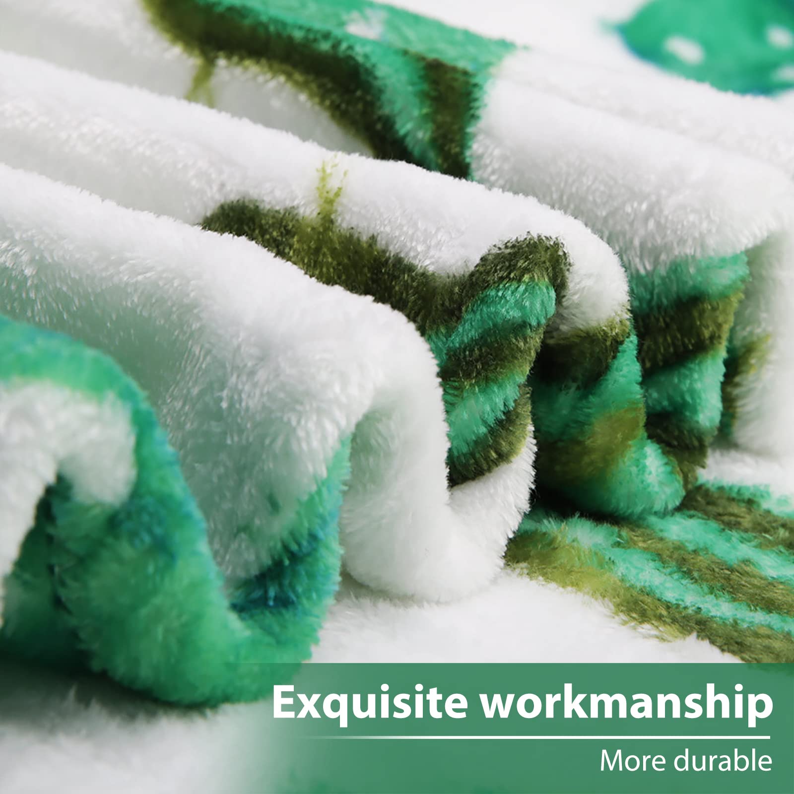 Jekeno Cactus Throw Blanket - Soft Floral Cactus Design Cozy Blanket for Women & Kids, Perfect Gift for Christmas, Birthday, Valentine's Day - Great for Home Decor, Living Room, Bed, Couch, Travel & Camping