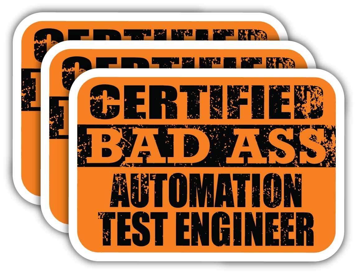 Certified Automation Test Engineer Stickers - Funny Job Gift for Laptops & Cars