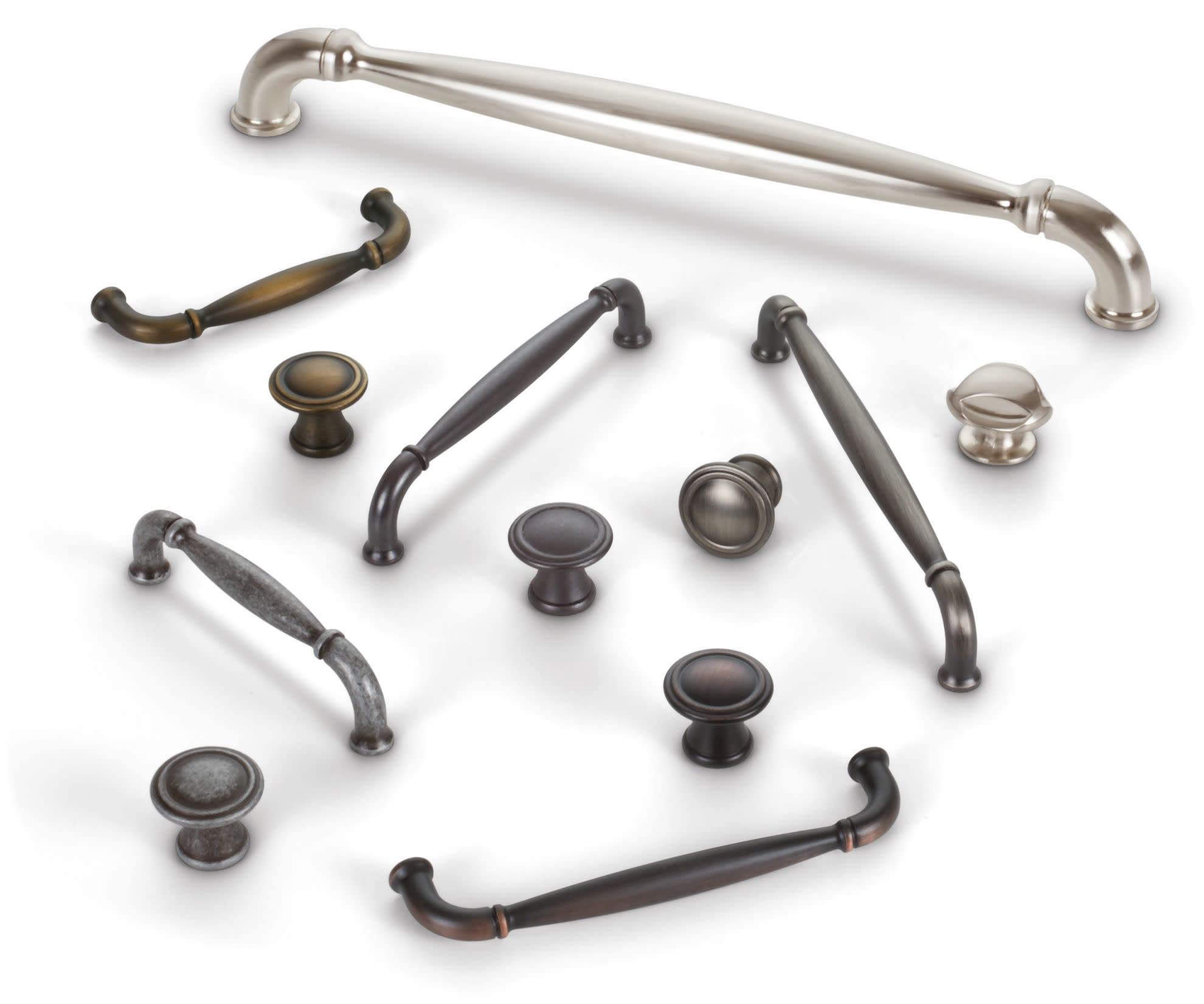 Jeffrey Alexander 737-96SIM Chesapeake Pull Iron Cabinet Hardware - Vintage Style Drawer Pulls for Kitchen Cabinets, Dressers & Furniture Restoration