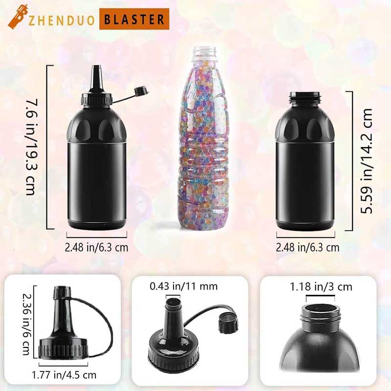 Premium 7-8mm Gel Ball Bottle - 40,000pcs Water Beads for Gel Blaster, Splatter Ball & Outdoor Games - Perfect for Backyard Battles, Team Building & Stress Relief Activities