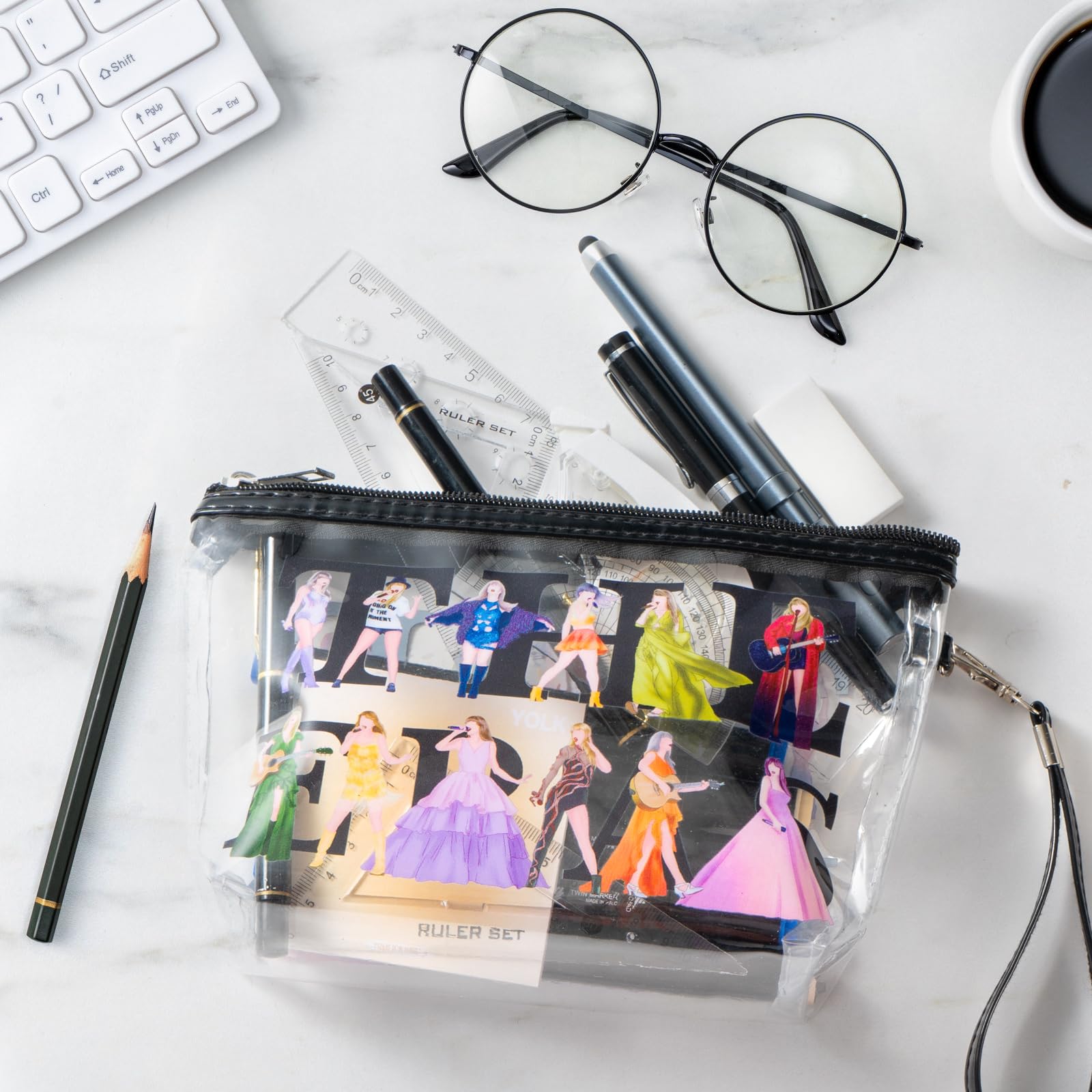 Singer Themed Makeup Bag for Women - Perfect Music Lover Gift for Friends, Sisters & TS Fans - Ideal Birthday, Christmas & Valentine's Day Present - Great for Travel, Cosmetics Storage & Daily Use