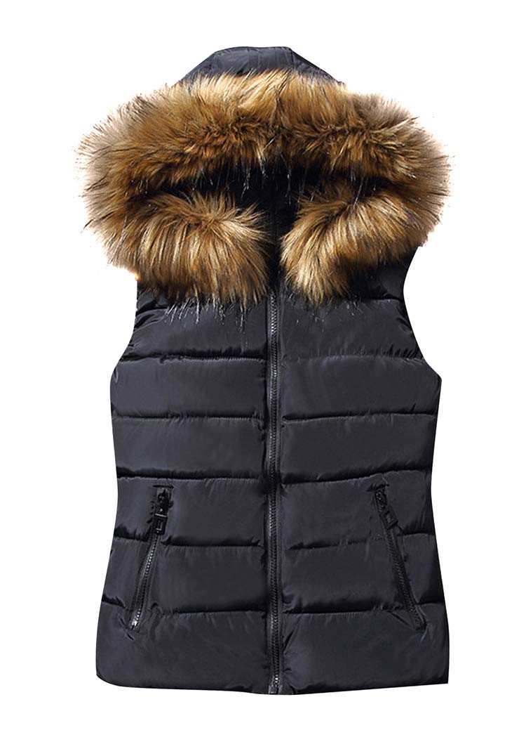 Winter Hooded Stand Collar Puffer Vest for Men & Women - Lightweight Warm Quilted Jacket for Outdoor Activities, Hiking, and Casual Wear