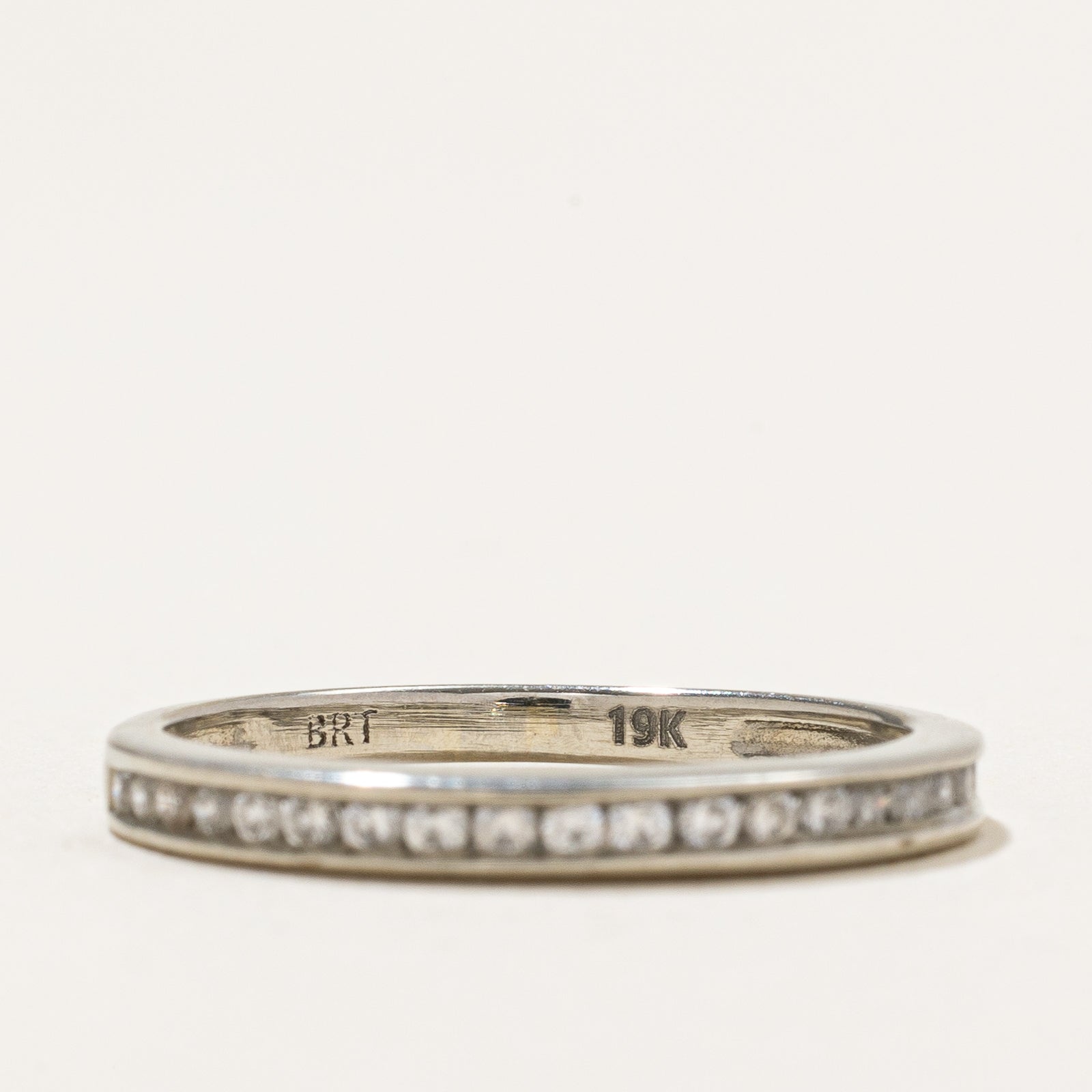 Channel Set Semi Eternity Diamond Wedding Band Ring | 0.06ctw | Size 5.75 | Perfect for Bridal Jewelry, Anniversary Gifts & Special Occasions