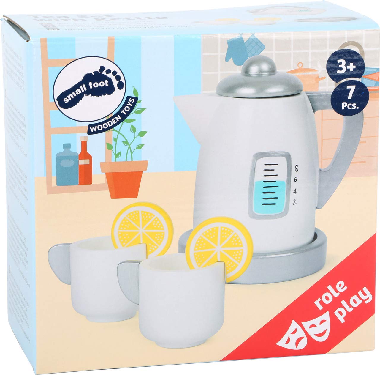 **Premium Wooden Tea Kettle Playset for Kids – Pretend Play Kitchen Toy for Toddlers Ages 3+ – Perfect for Imaginative Play, Role-Playing & Early Learning**