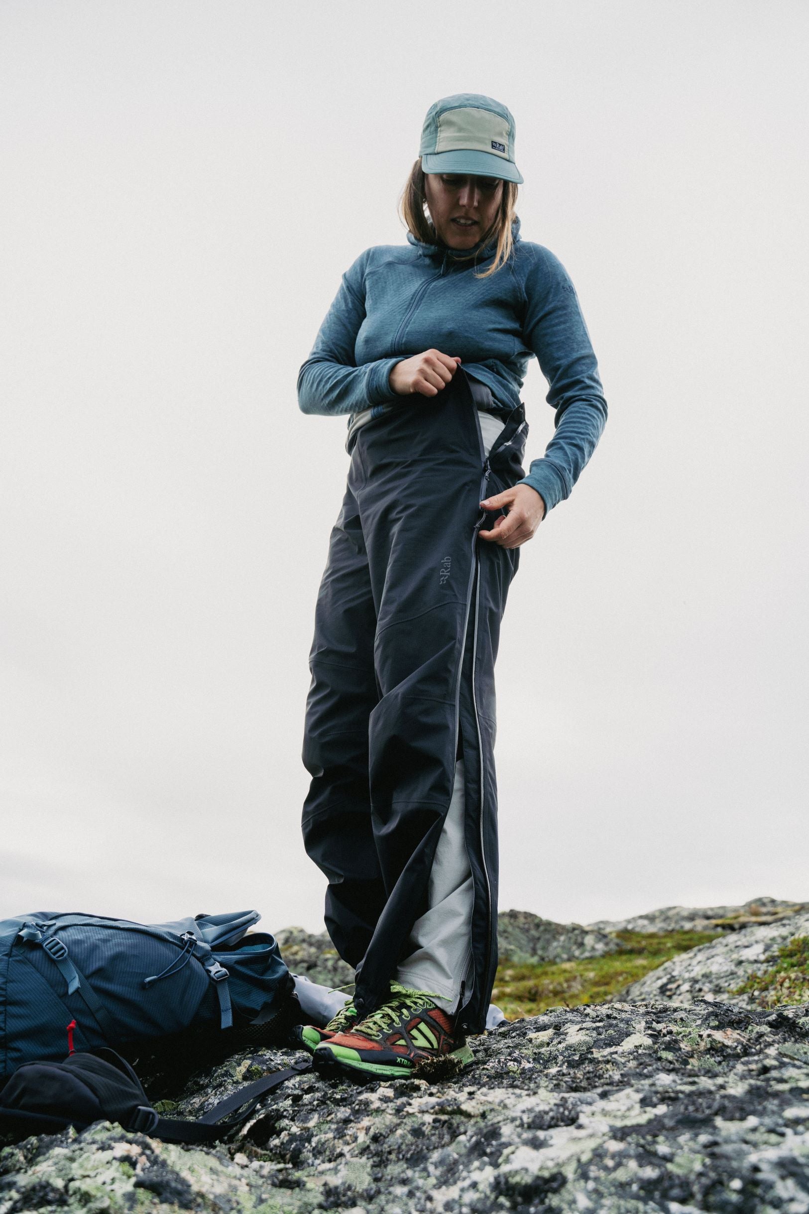 Waterproof Hiking Pants for Women - Firewall Mountain Outdoor Trekking & Camping Gear - All-Weather Windproof Rain Pants for Hiking, Backpacking & Mountain Climbing