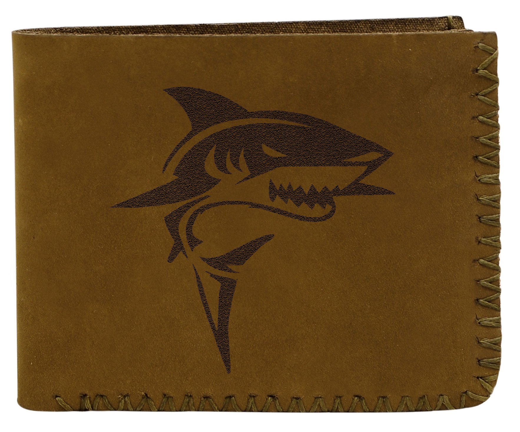 Handmade Genuine Leather Wallet for Men - Premium Pull-Up Leather with Sharp Abstract Design | Perfect for Everyday Use, Travel & Business