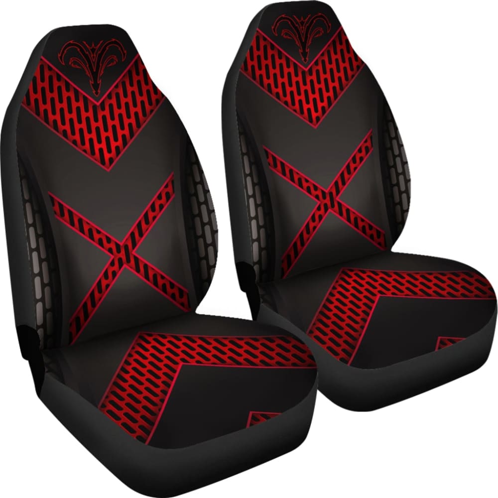 Premium Black & Red Custom Dodge Ram Car Seat Covers - Perfect Fit for 5 Seats (Model 212603) | Durable Protection & Stylish Upgrade for Trucks, Road Trips & Daily Commutes