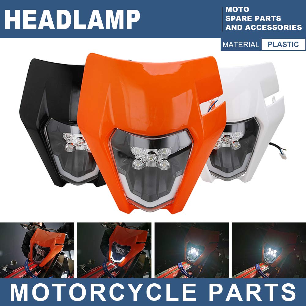 Universal LED Motorcycle Headlight - Waterproof for Dirt Bikes & Street Riding