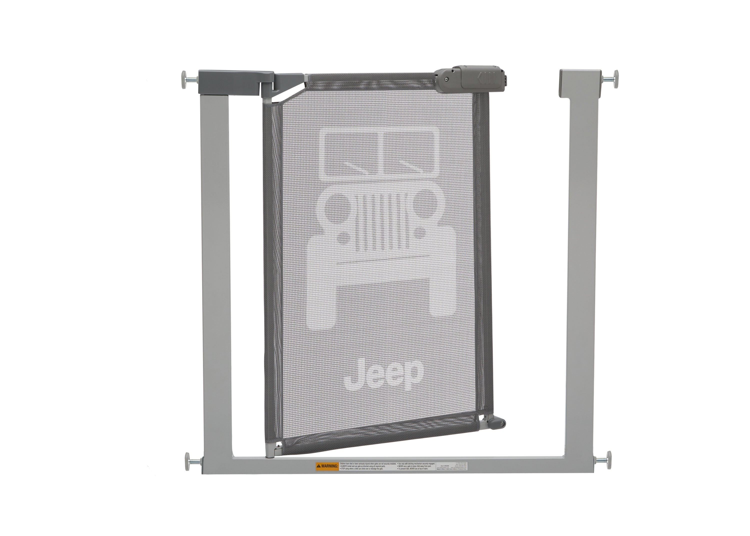 Jeep Adjustable Baby Safety Gate - Pressure Mount Walk-Through Door for Easy Installation - Perfect for Stairs, Hallways, and Doorways to Keep Toddlers Safe