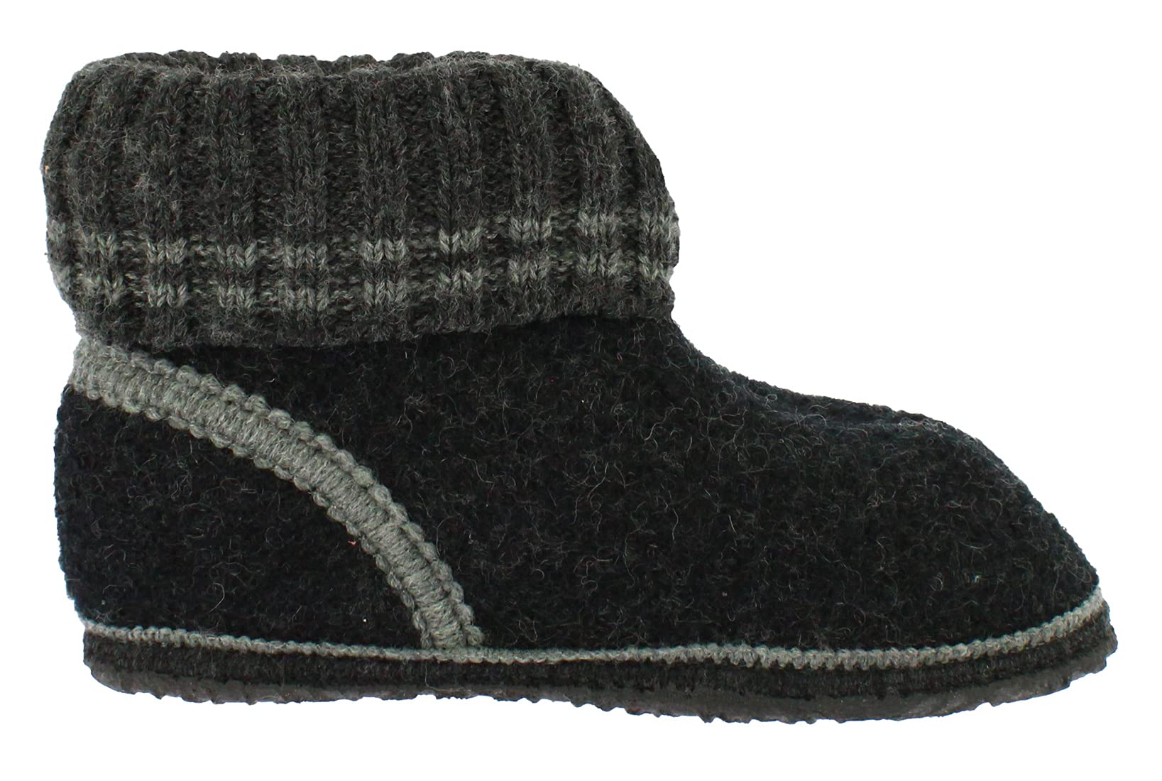 Beck Unisex Kids House Slippers Low-Top Indoor Shoes - Black, Size 36 EU - Comfortable Home & School Footwear for Boys and Girls