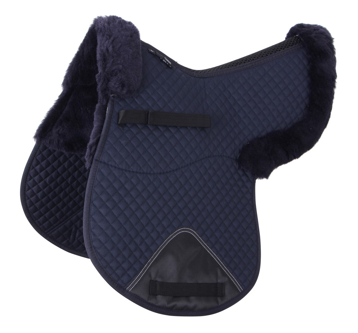 Premium Cavallino GP Shaped Lambswool Saddle Pad - Breathable & Comfortable Equestrian Saddlecloth for Dressage & Show Jumping - Perfect for Training & Competitions