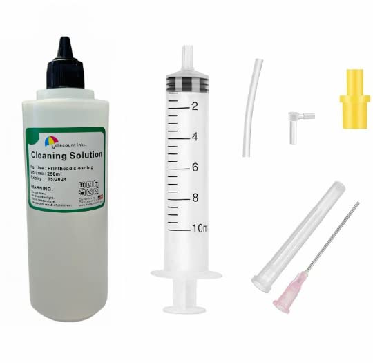 250ml Universal Printer Cleaning Kit - Compatible with All Printer Brands, Unclogs Print Head Nozzles & Deep Cleans Ink System | Ideal for Home, Office & Professional Printing Use