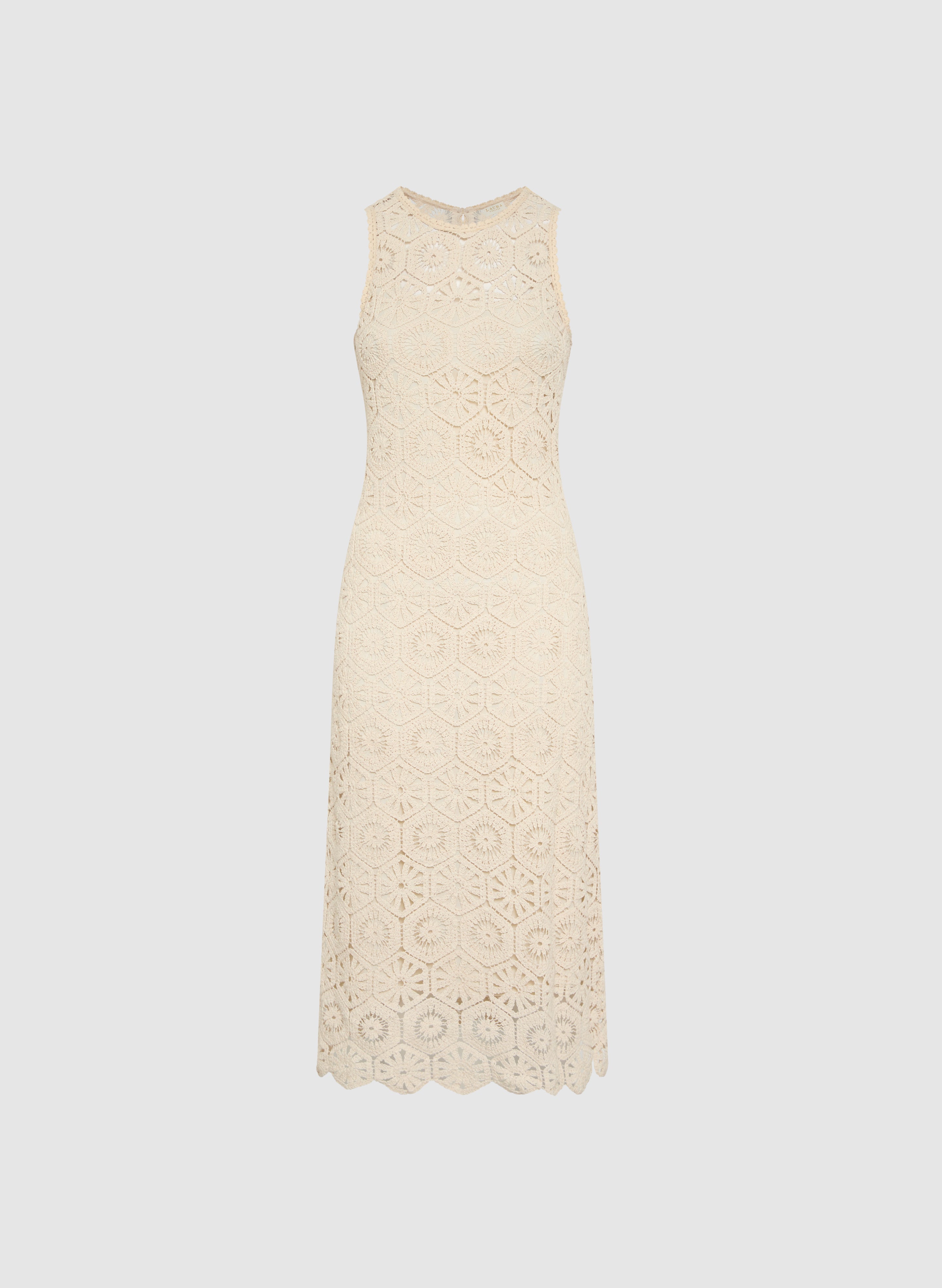 Elegant Crochet Trim Dress for Women - Floral Lace Summer Maxi Dress - Perfect for Beach Vacations, Weddings & Boho Chic Outfits