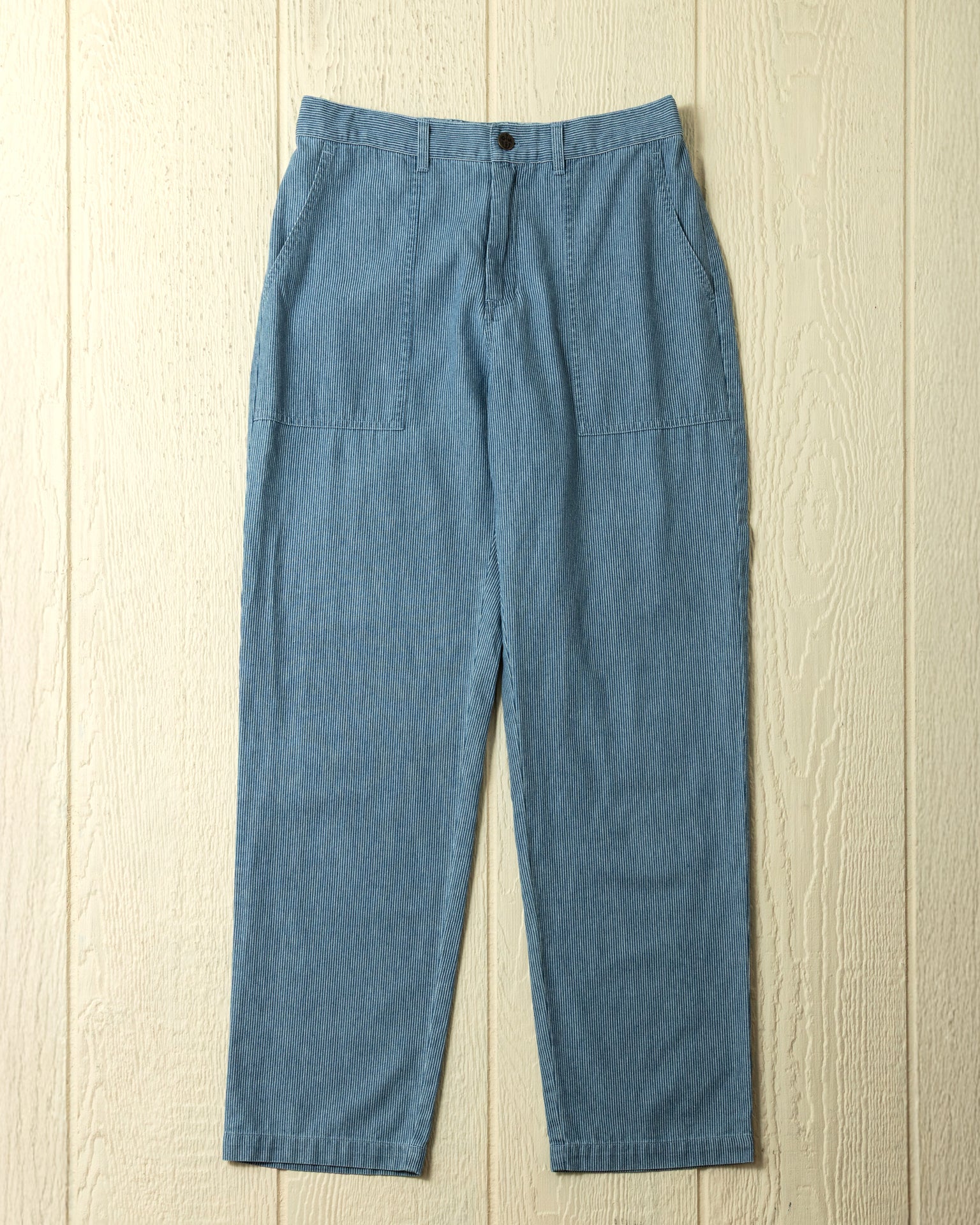 Ventura Denim Blue Hickory Stripe Pants for Men - Comfortable Casual & Workwear Trousers for Everyday Wear, Office, and Outdoor Activities