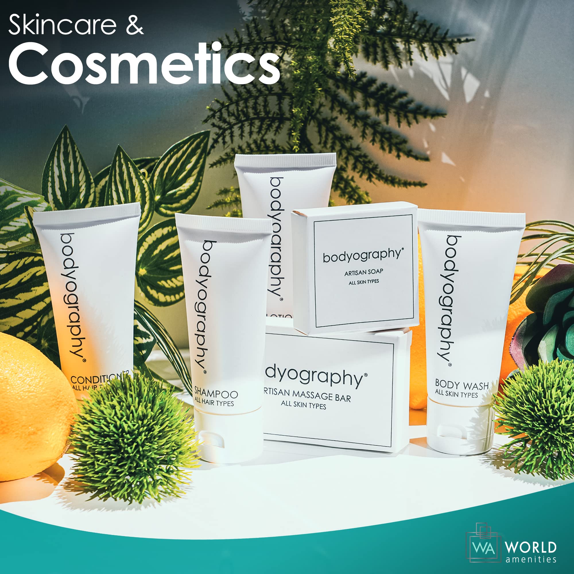 Bodyography Blanc Bulk Shampoo - 300 Count Travel Size (1.4oz) | Vanilla White Tea Scent | Eco-Friendly Recyclable Flip-Top Tubes - Perfect for Hotels, Gyms, Travel & Hospitality Amenities