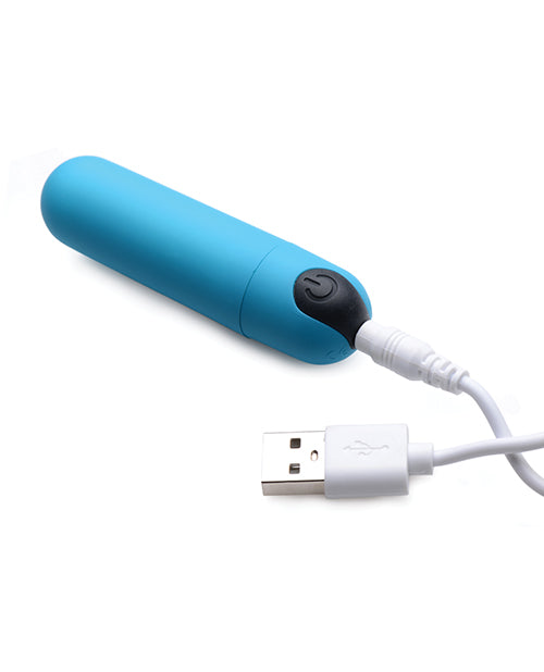 Bang! Powerful Rechargeable Vibrating Bullet with Wireless Remote Control - Blue - Perfect for Couples Play & Solo Pleasure