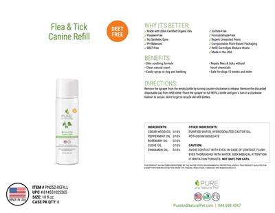 Best Flea & Tick Prevention Refill for Dogs & Cats – 10 oz | Long-Lasting Protection for Home & Yard Use