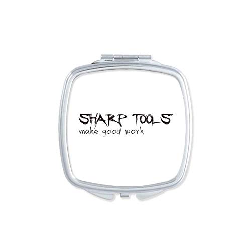 DIYthinker Portable Compact Pocket Makeup Mirror - Double Sided Glass Quote Tools for Work & Travel | Perfect for Home, Office & On-the-Go Touchups