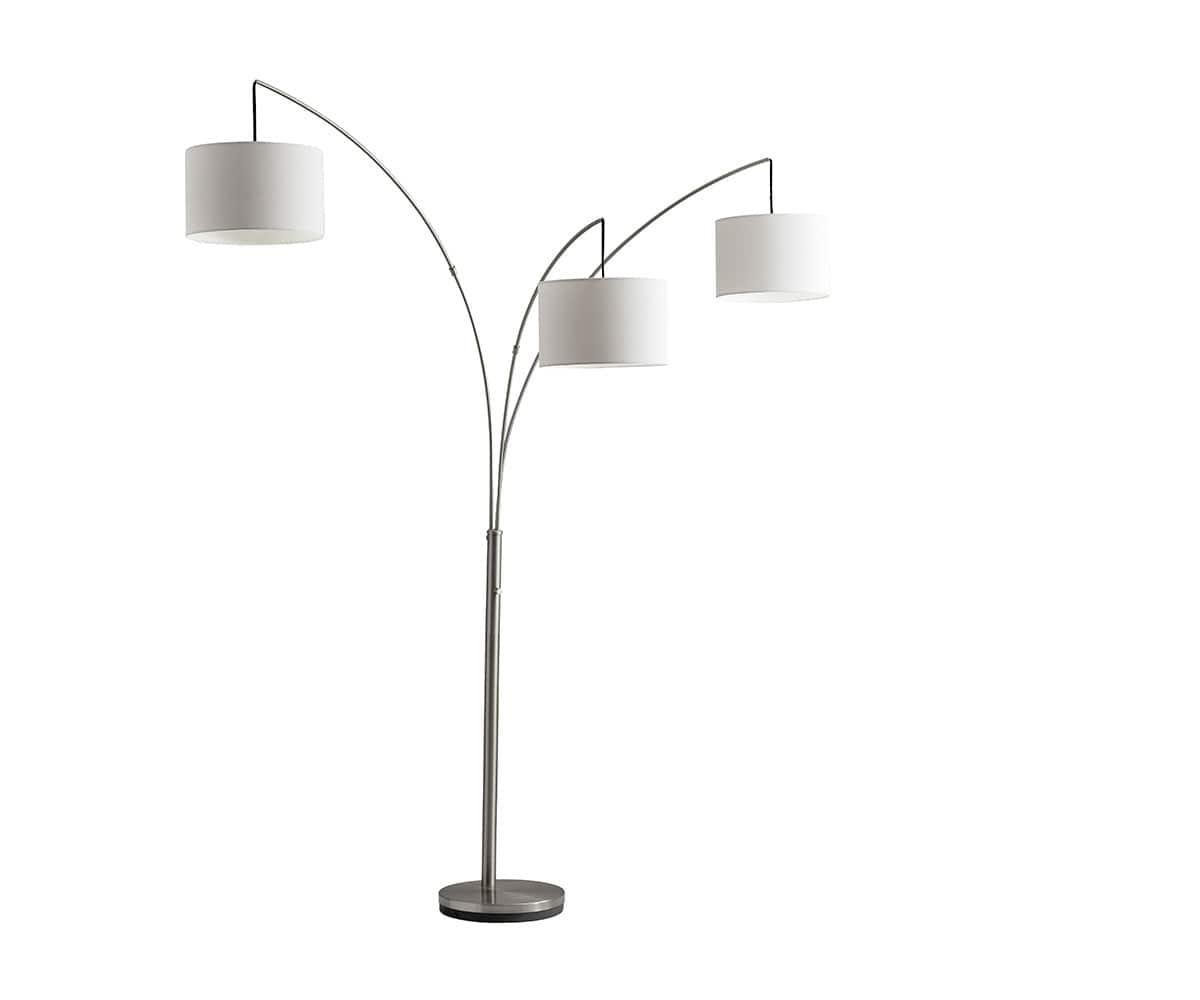 Modern LED Arc Floor Lamp with Adjustable Height - Perfect for Living Room, Bedroom, or Office Reading Light