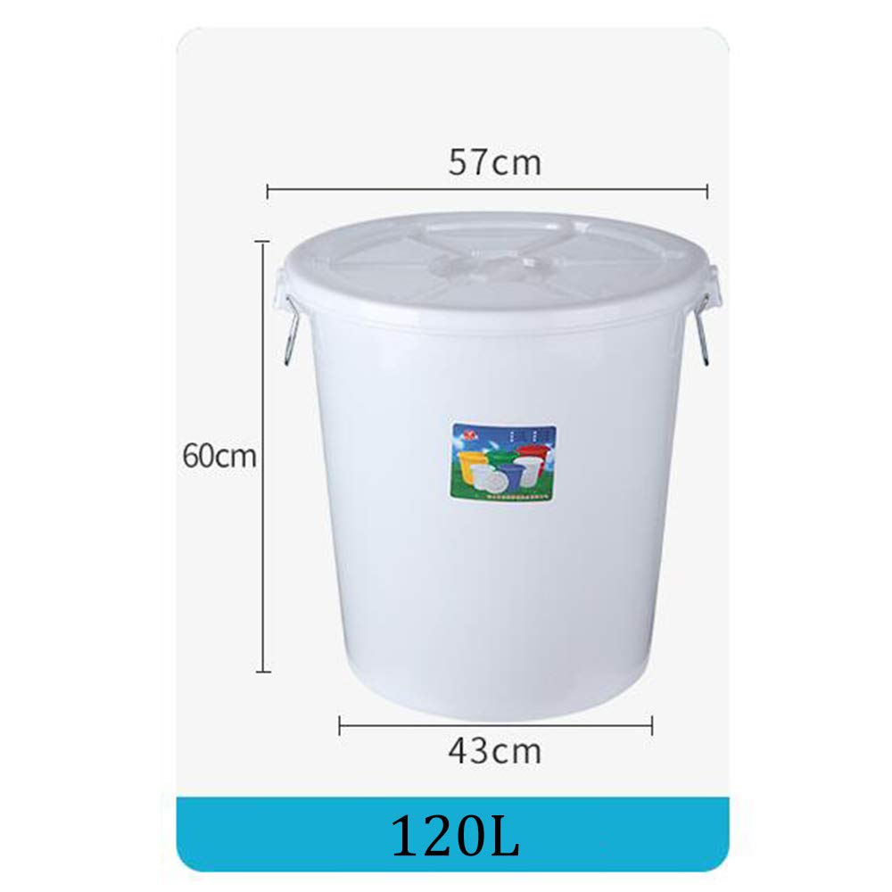 Large-Capacity 5 Gallon Plastic Storage Bucket with Lid - Food Grade Water Container for Drinking, Fermentation, Trash, Wine & Chemicals | Perfect for Home, Camping & Emergency Water Storage