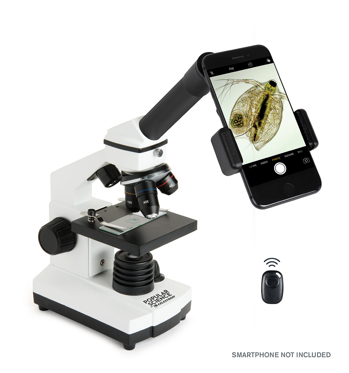 Celestron Labs CM400 Compound Microscope - 40X-400X Magnification, LED Illumination for Students & Professionals | Ideal for Biology, Lab Research & Classroom Learning