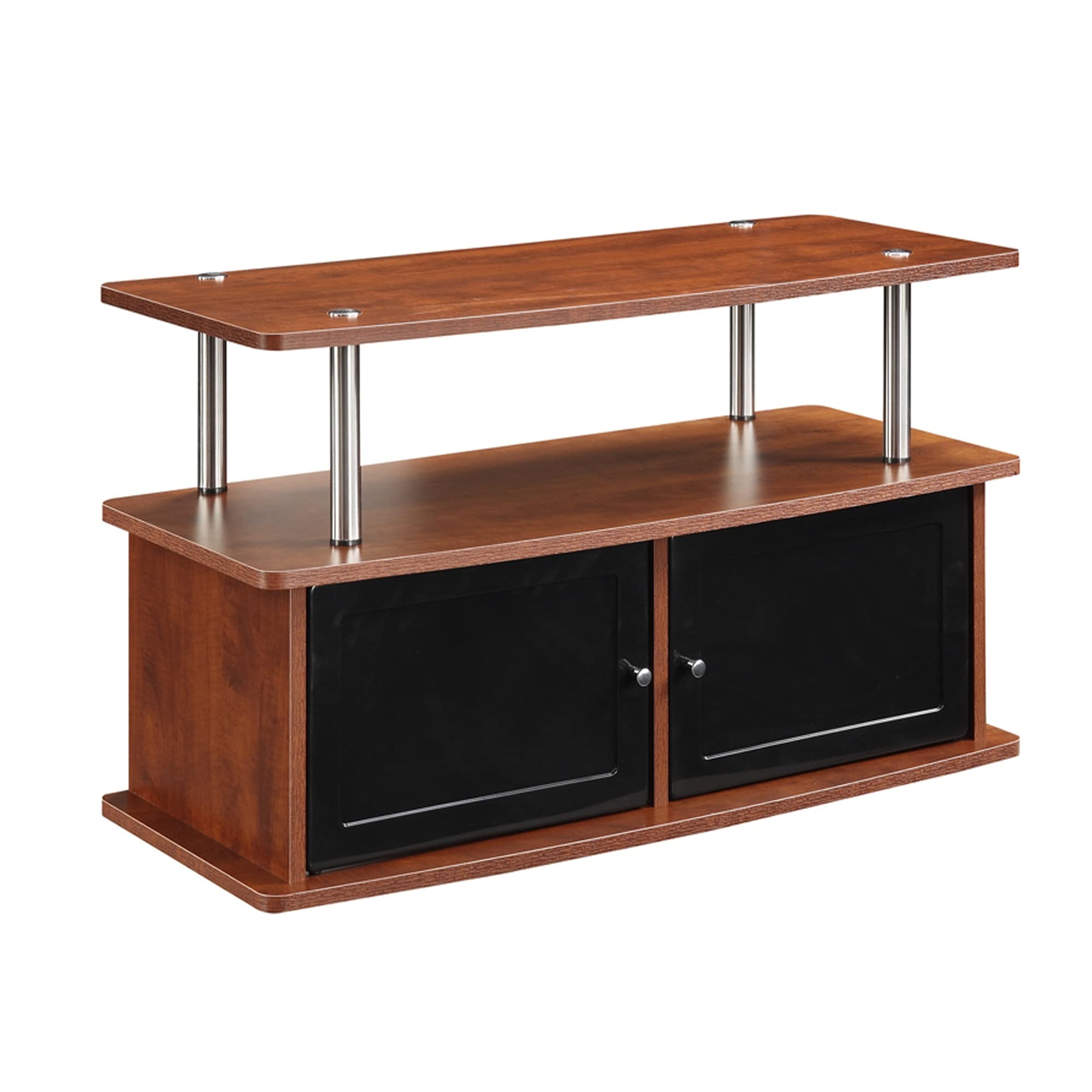 Ergode Designs2Go TV Stand with 2 Storage Cabinets and Shelf - Modern Entertainment Center for Living Room, Bedroom & Home Theater