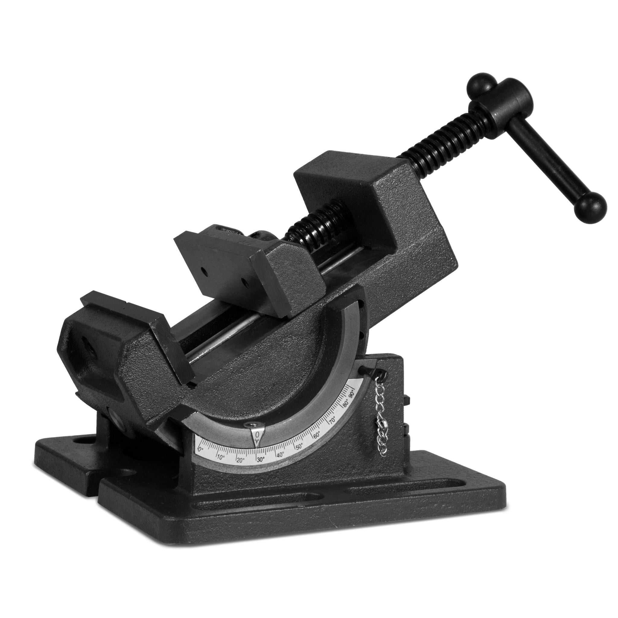 WEN TV433 3.25 Inch Heavy Duty Tilting Angle Vise for Bench Top & Drill Press - Perfect for Metalworking, Woodworking & DIY Projects