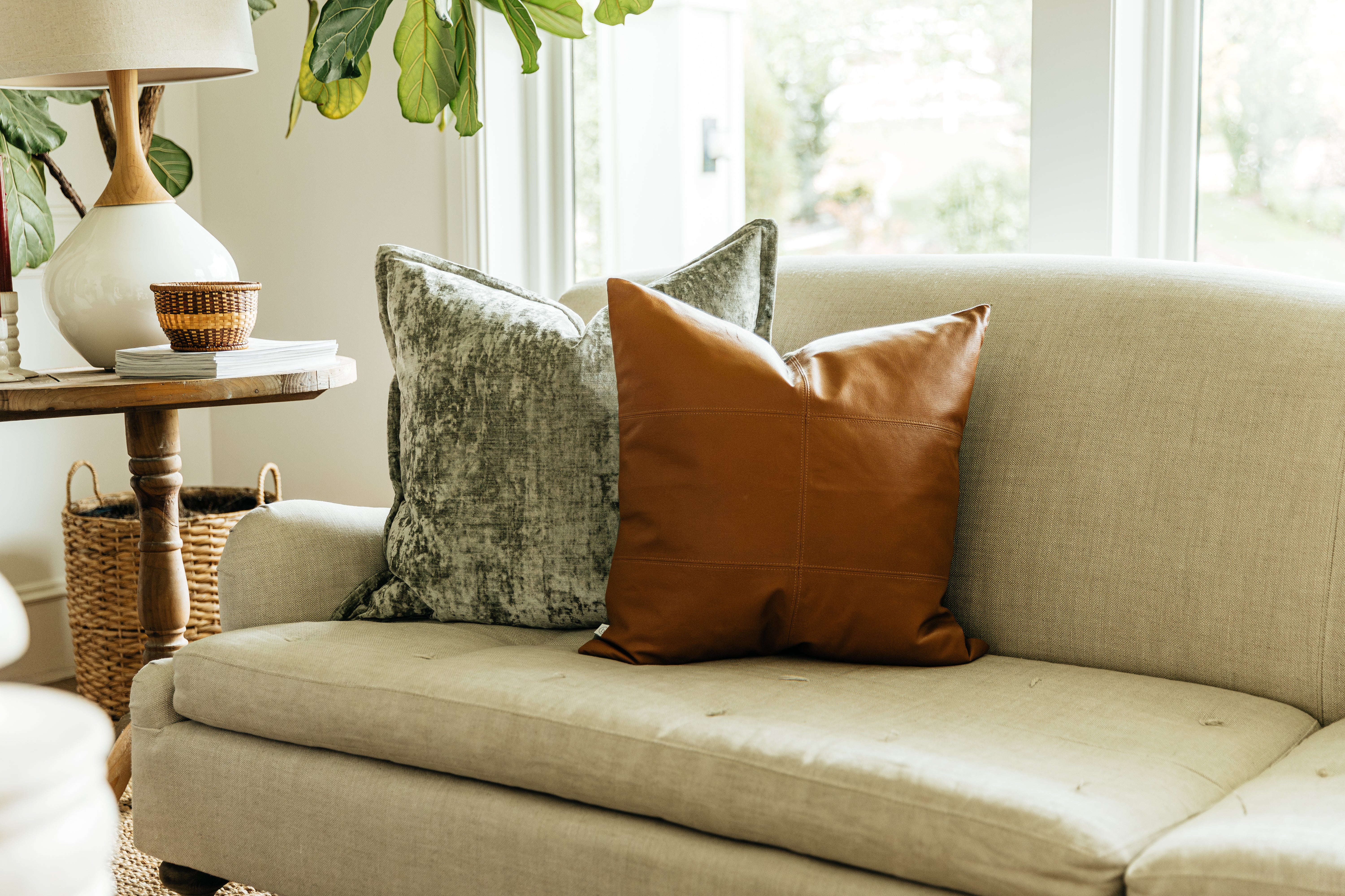 Luxury Mollie XL Euro Pillow Cover - Premium Soft Cotton Sham for Bed & Couch Decor - Perfect for Master Bedroom, Living Room, and Guest Room Styling