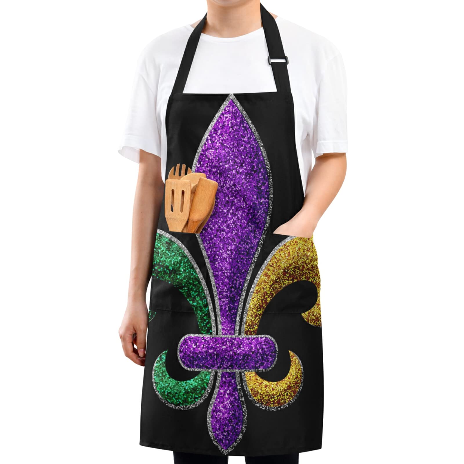 Aflyko Unisex Adjustable Kitchen Apron for Cooking, BBQ, Baking & Painting - 27.5