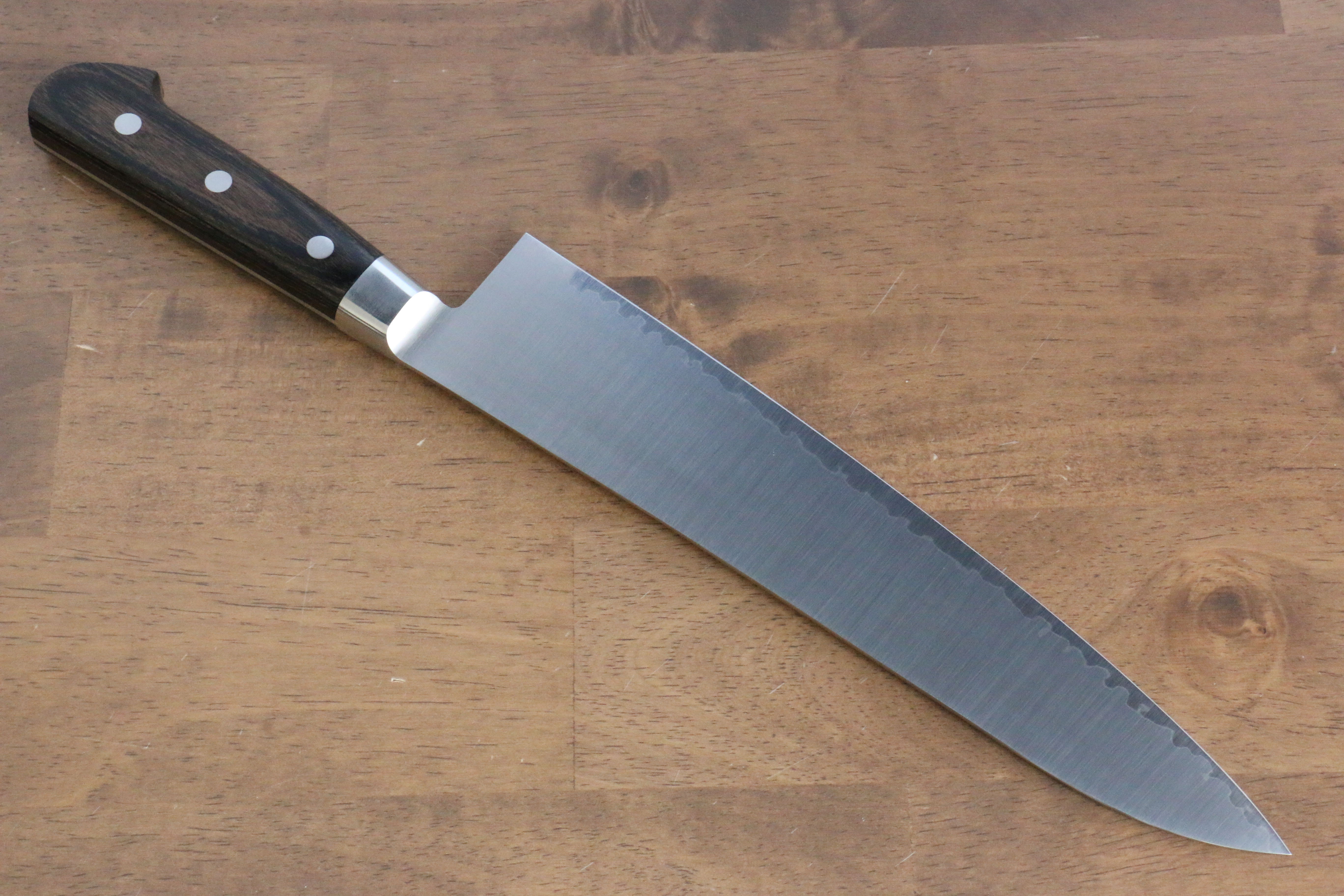 Premium Seisuke SG2 Gyuto Japanese Chef Knife 240mm with Brown Pakka Wood Handle - Perfect for Sushi, Sashimi & Precision Cutting in Professional Kitchens