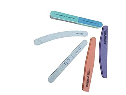 Boobeen Professional Nail File and Buffers Set - 5 Pack Natural Emery Boards for Manicure, Nail Polishing & Shaping - Perfect for Women & Girls at Home, Salon or Travel