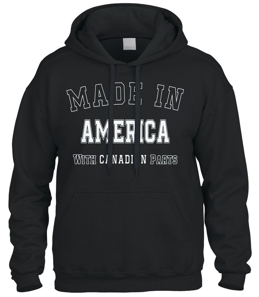 Cybertela American-Made Hoodie with Canadian Parts - Cozy Unisex Pullover for Casual Wear & Outdoor Activities