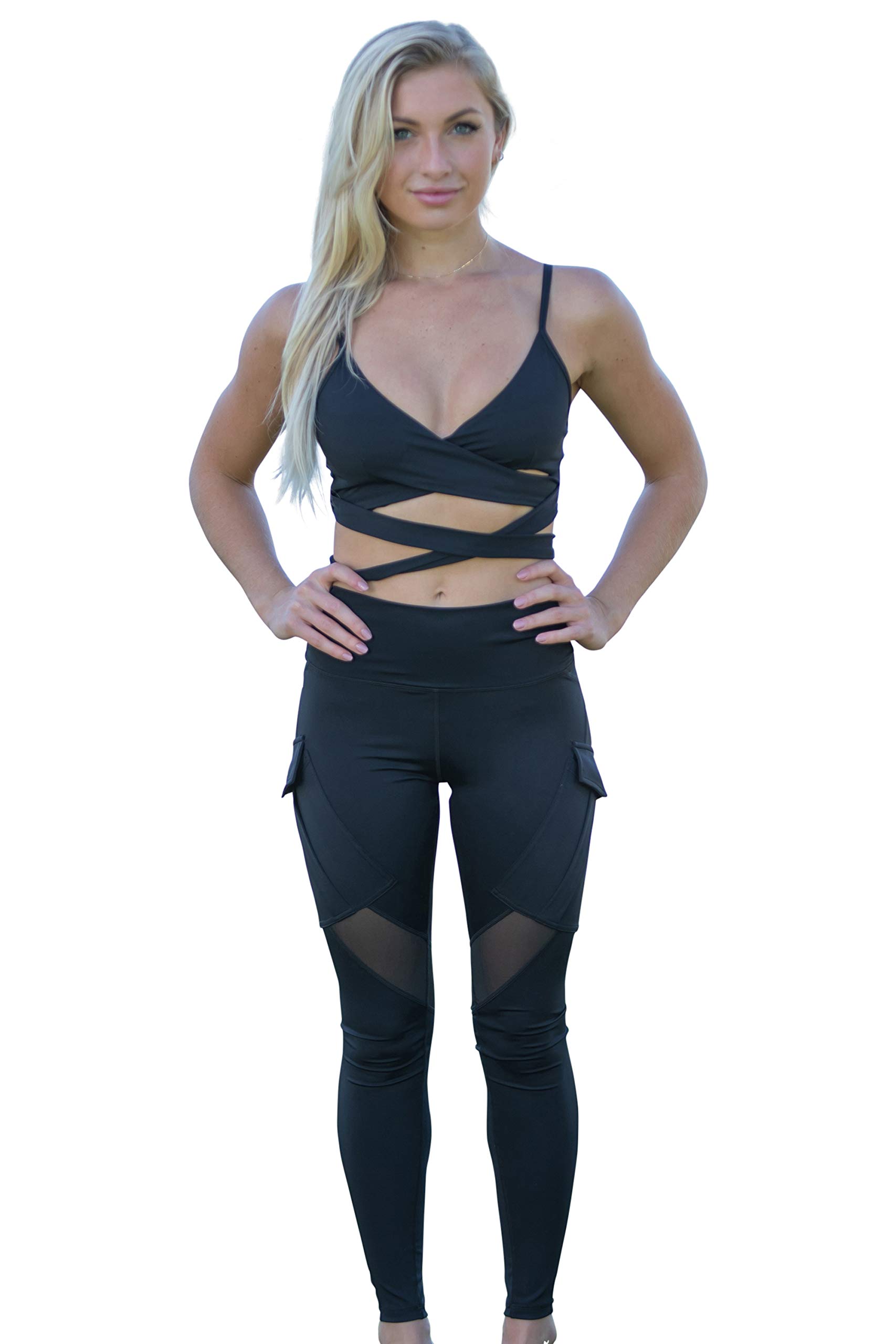 Werk Dancewear Cargo Leggings - Stylish High Waist Yoga Pants with Pockets for Women, Comfortable Workout Leggings for Dance, Gym & Everyday Wear