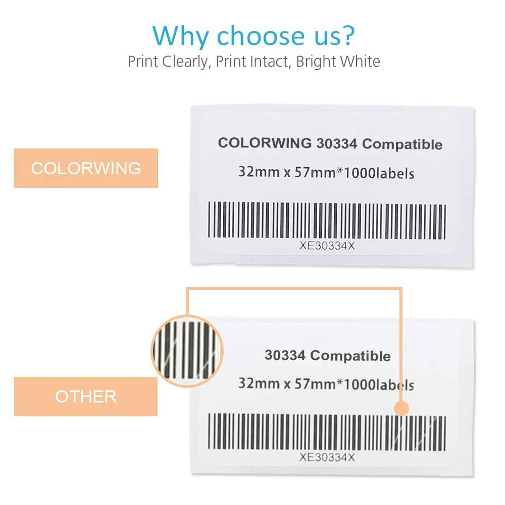 DYMO 30334 Compatible Thermal Labels (1-1/4