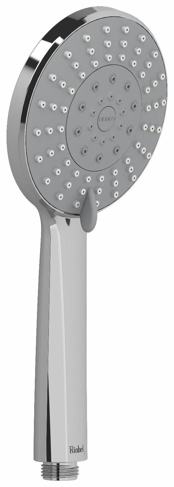 3-Function Handheld Shower Head with Chrome Finish - RIOBEL 4363C for Bathroom, Spa, and Pet Cleaning