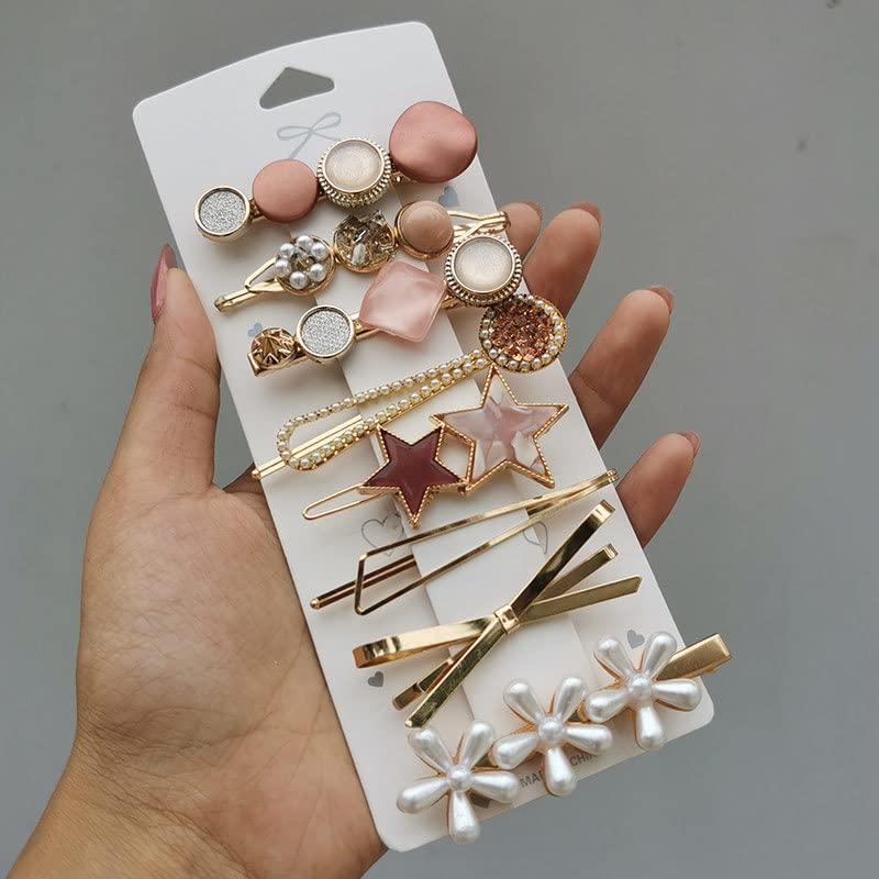 Pink2 Smile 8Pin Hair Clips