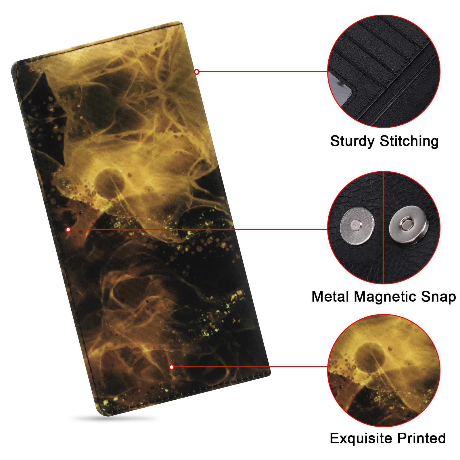 Slim RFID Blocking Bifold Wallet for Women - Credit Card Holder & Purse for Daily Use
