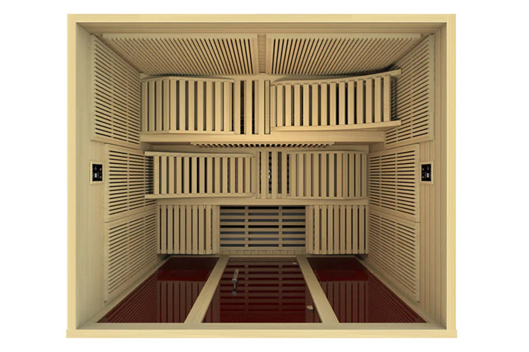 Dynamic Monaco Elite 6-Person Ultra Low EMF Far Infrared Sauna for Home Spa, Detox & Relaxation - Perfect for Wellness & Recovery
