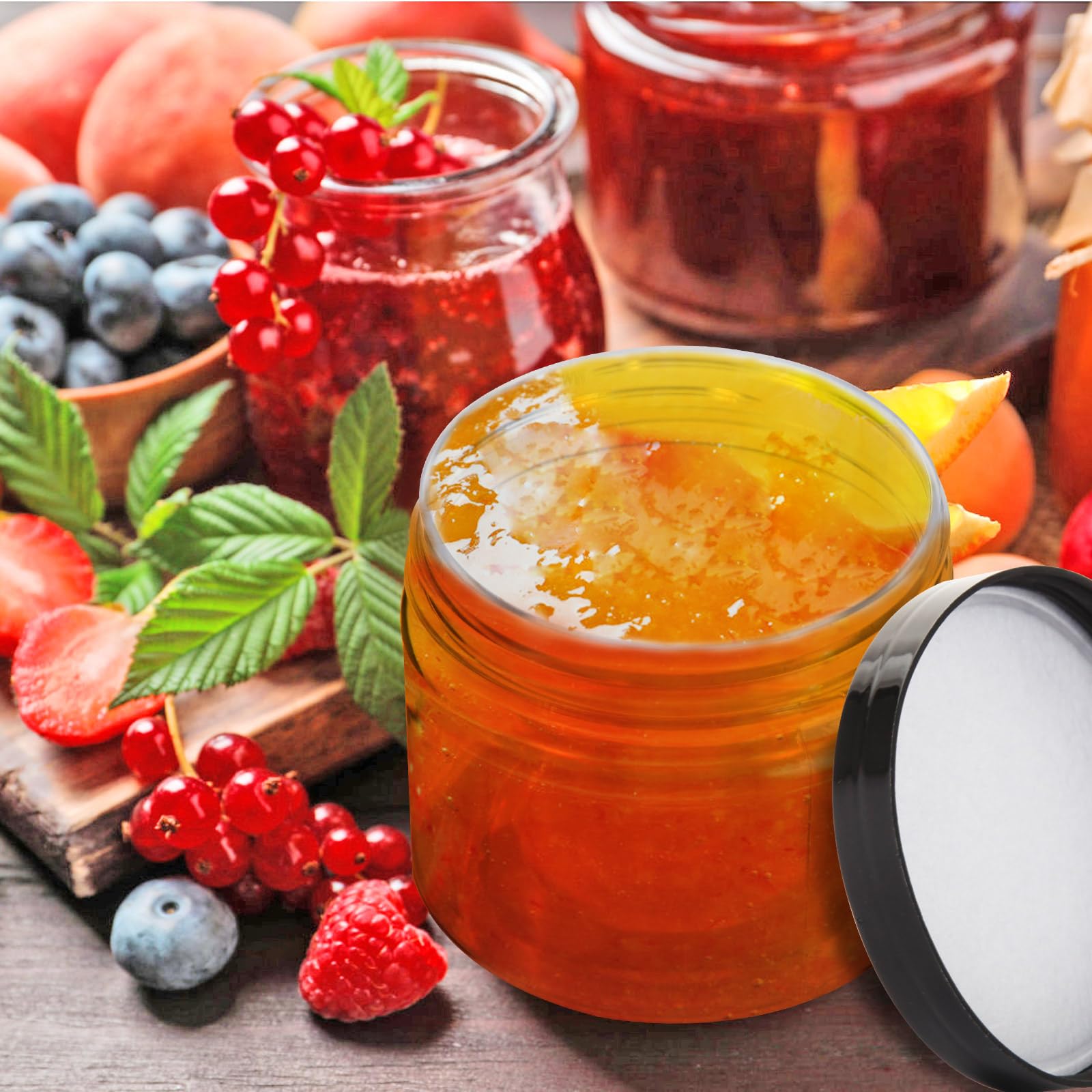 8 oz Plastic Containers with Lids - 36 Pack Empty Round Jars for Slime, Cosmetics, Lotion, Cream & Travel Storage | Airtight Screw-On Lids for Makeup, Ointments & Butter - Perfect for DIY Crafts, Bathroom Organizers & Small Item Storage