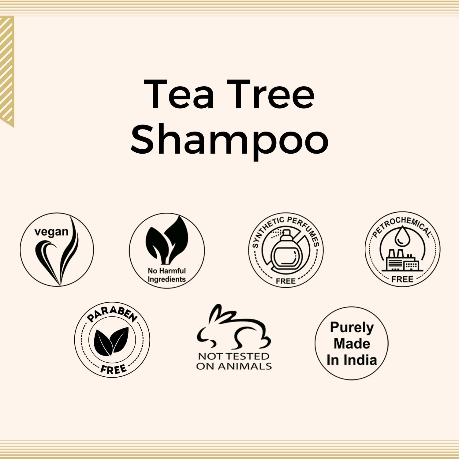 Aroma Treasures Tea Tree Shampoo 100ml - Natural Scalp Care for Dandruff & Itchy Scalp - Perfect for Daily Hair Wash & Scalp Refreshment