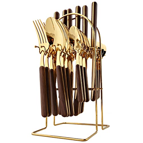 Gold with stand