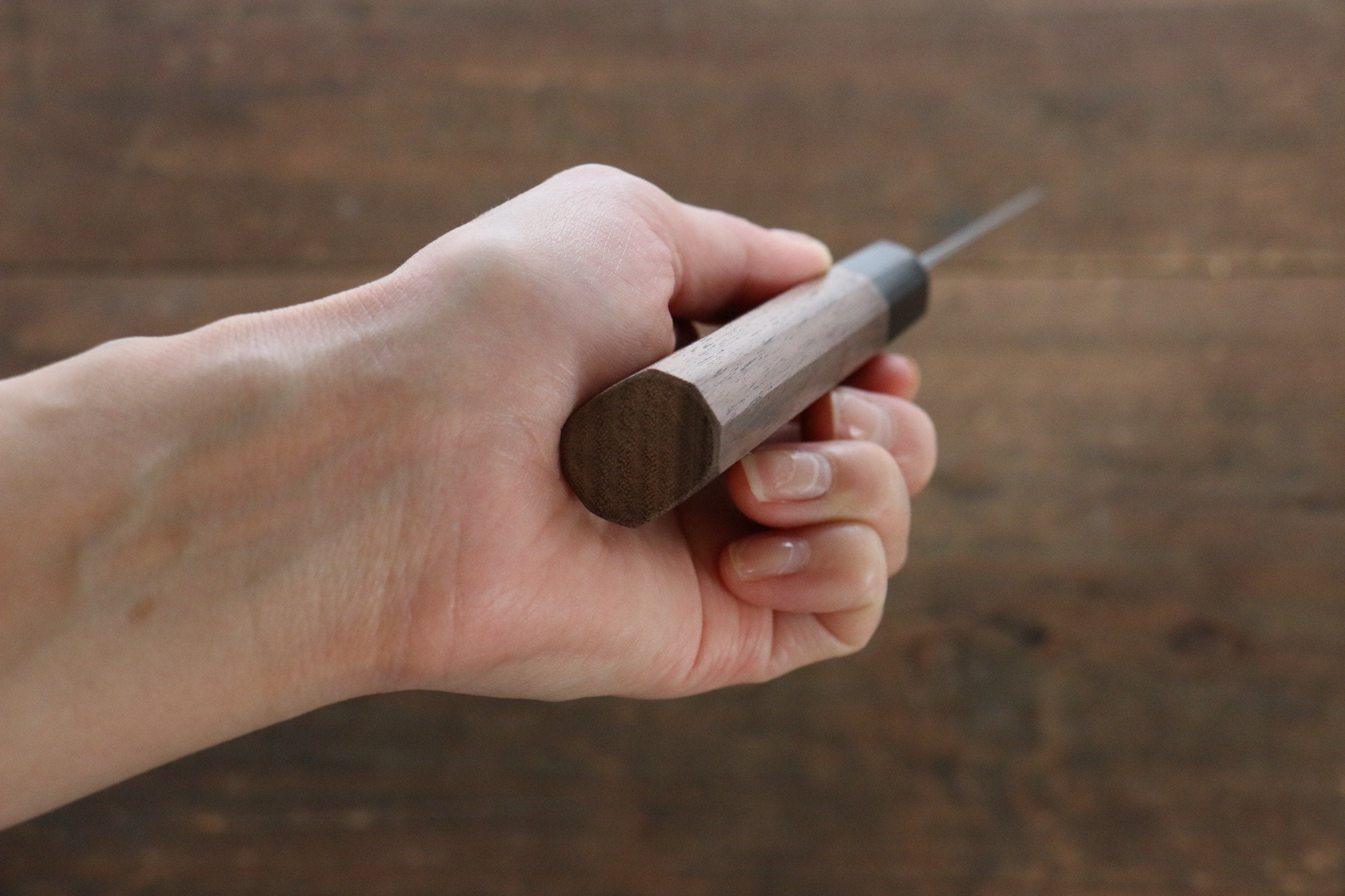 Nao Yamamoto Japanese Silver Steel Nashiji No.3 Petty Utility Knife 150mm (6 Inch) with Walnut Handle - Perfect for Slicing, Peeling & Precision Kitchen Tasks