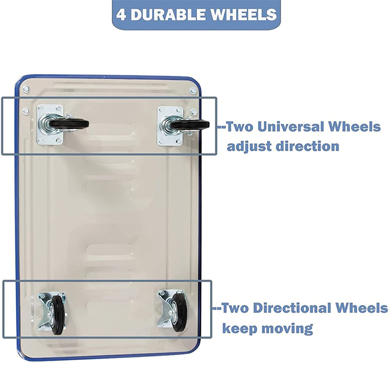 TOMYEUS Heavy Duty Folding Platform Truck Cart - 660 lbs Capacity Flatbed Hand Trolley for Warehouse, Home, Office & Factory - Perfect for Moving, Storage & Industrial Transport