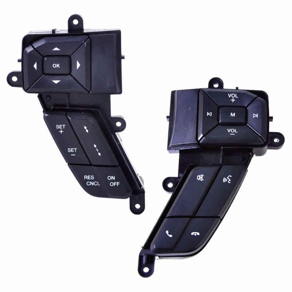 2Pcs Left & Right Steering Wheel Cruise Control Switch Buttons for 2015 Ford F150 Super Duty - Perfect for Easy Highway Driving & Long-Distance Travel