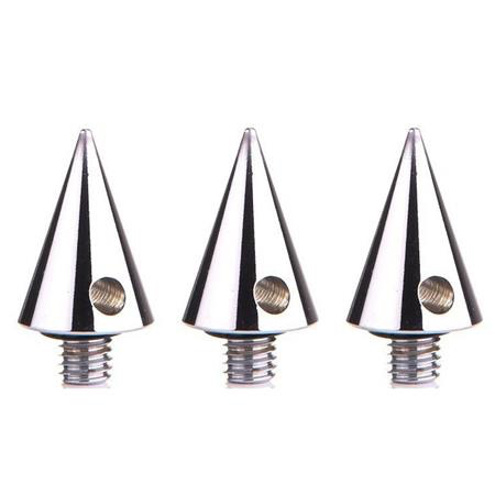 3 Legged Thing Heelz Tripod Leg Spikes - Heavy Duty Metal Spikes for Camera Tripods (Set of 3) | Perfect for Outdoor Photography, Hiking & Rough Terrain Stability