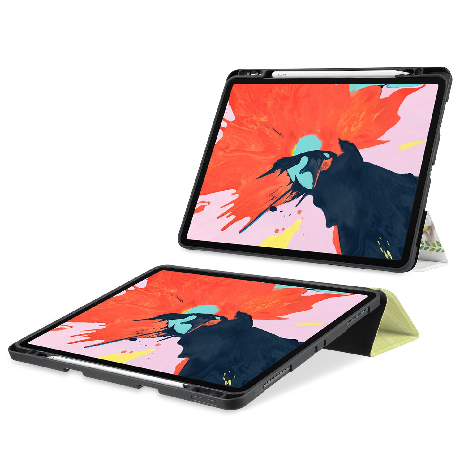Cute Animal Print iPad Trifold Case - Lightweight Protective Cover for iPad 6th/7th/8th/9th Gen - Perfect for Work, School & Travel