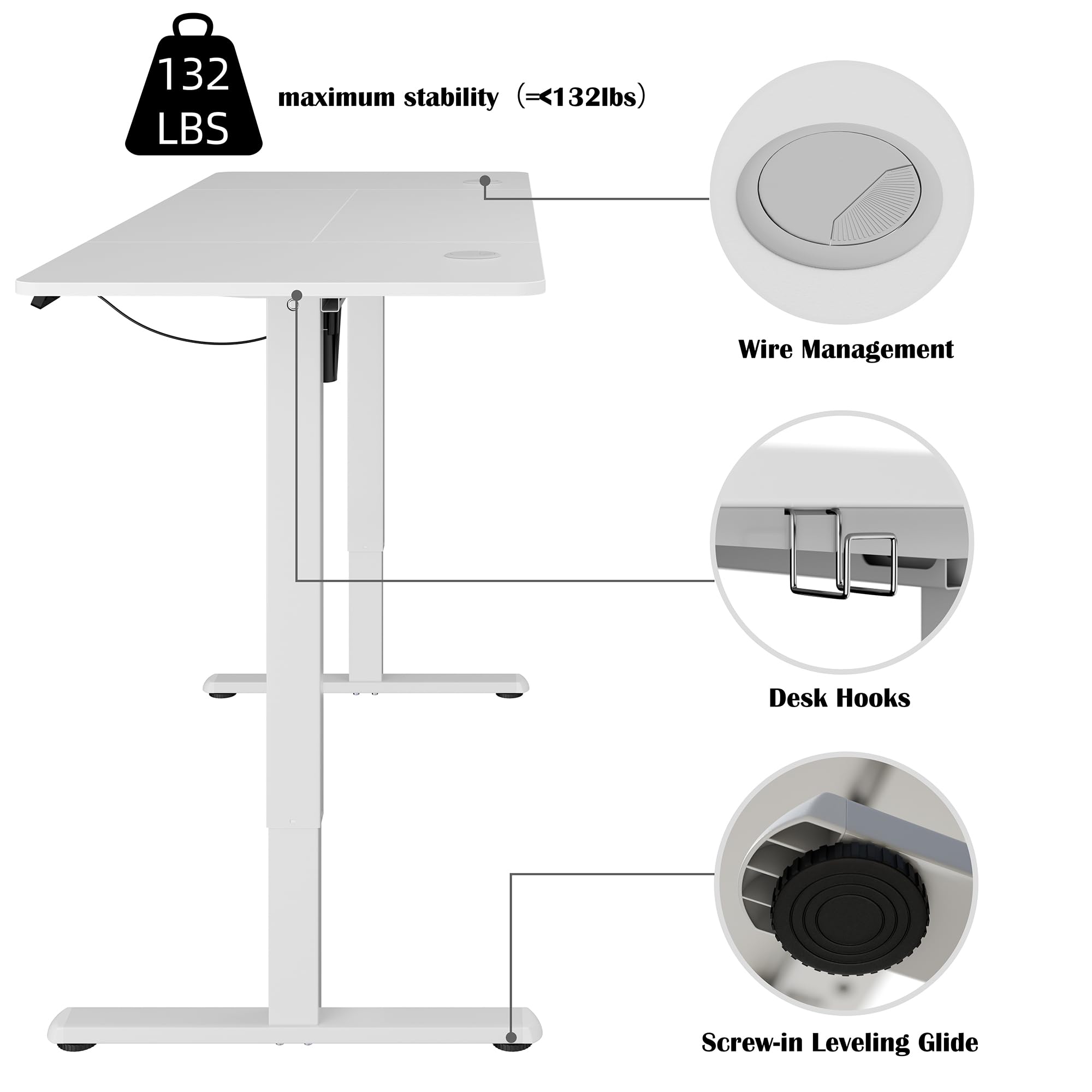 Meilocar Electric Standing Desk 63
