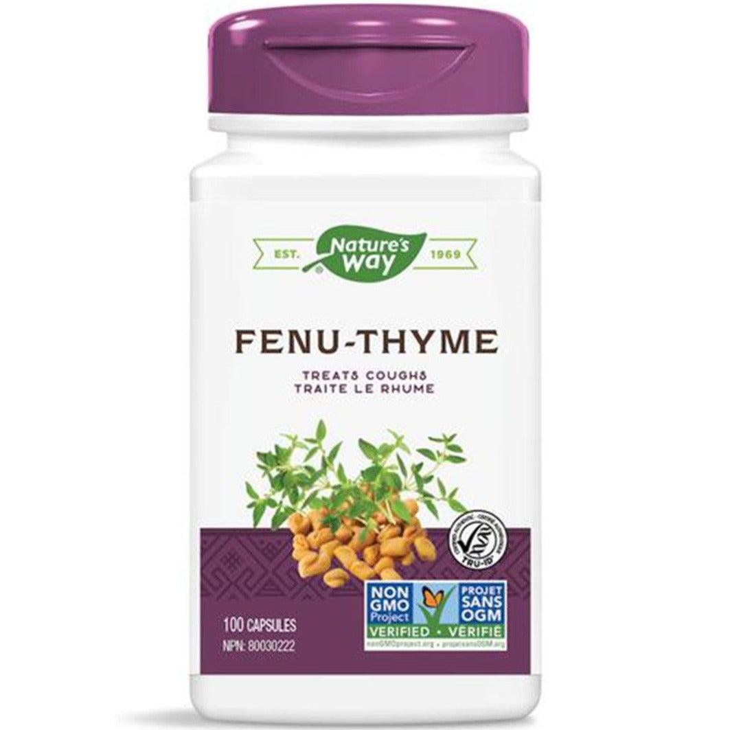 Nature's Way Fenu Thyme 100 Capsules - Herbal Supplement for Digestive & Respiratory Support - Supports Healthy Digestion & Breathing - Perfect for Daily Wellness & Immune Support