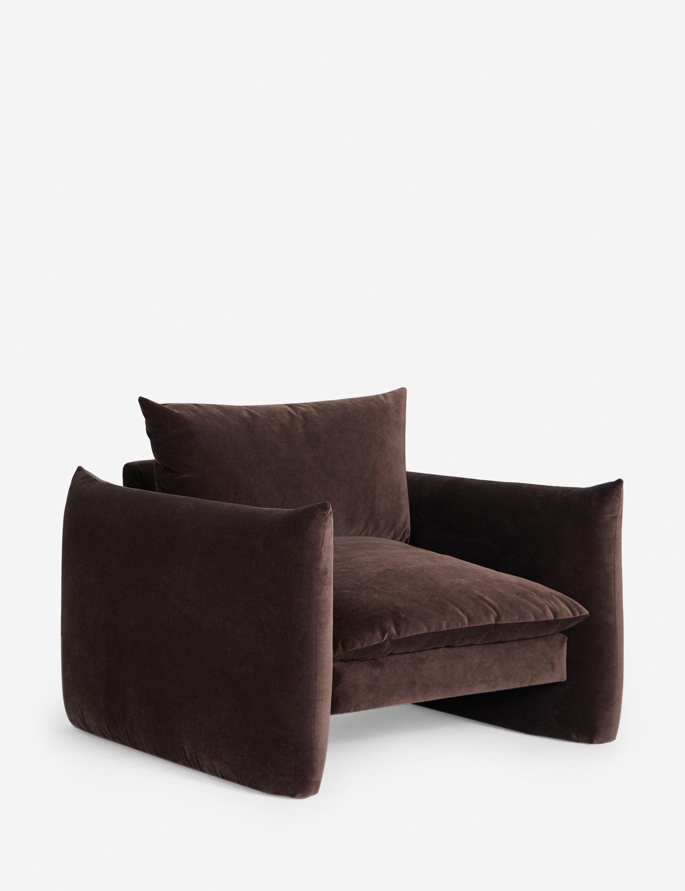 Stylish Banks Accent Chair - Modern Upholstered Lounge Chair for Living Room, Bedroom & Office - Comfortable Reading Chair with Sturdy Wooden Legs