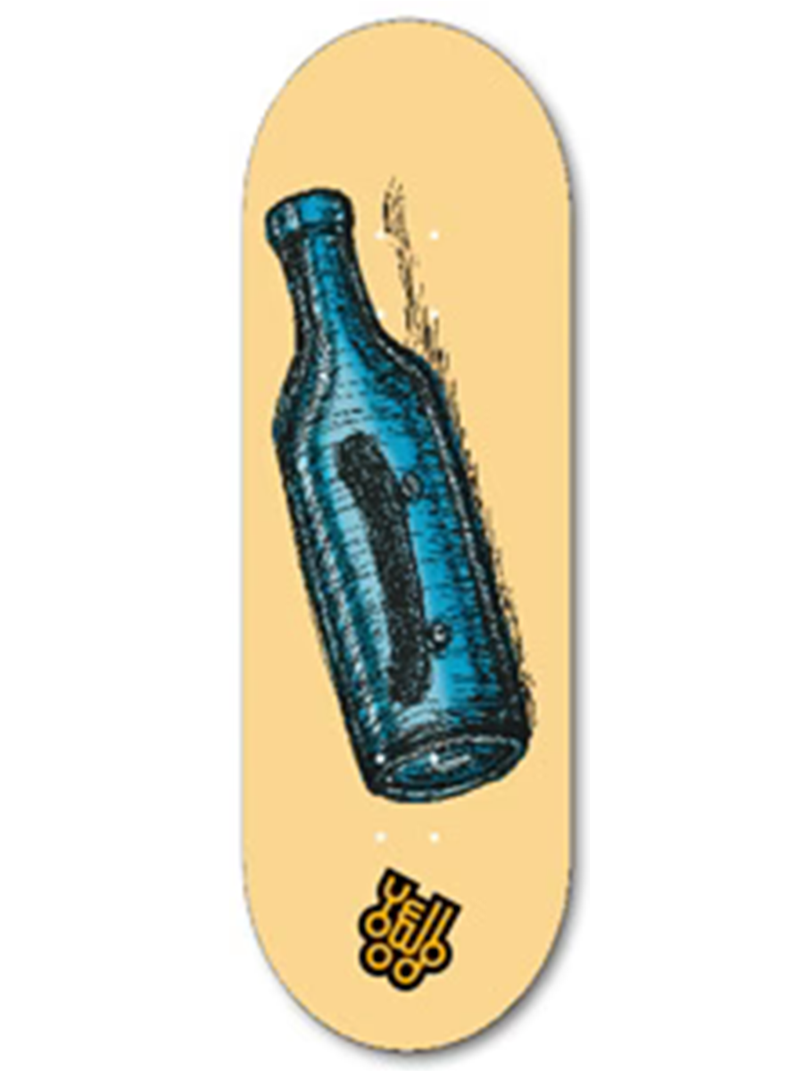 Yellowood Fingerboard Deck - Professional Mini Skateboard for Tricks & Stunts | Perfect for Skateboarding Enthusiasts & Collectors | Great for Indoor Practice & Office Fun